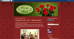 Desktop Screenshot of floriculturaboutiquedasflores.blogspot.com