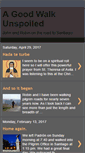 Mobile Screenshot of agoodwalkunspoiled.blogspot.com