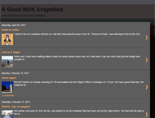 Tablet Screenshot of agoodwalkunspoiled.blogspot.com
