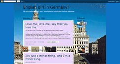 Desktop Screenshot of englishgirlingermany.blogspot.com