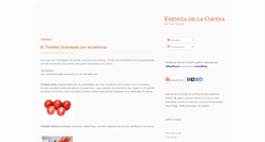 Desktop Screenshot of esenciadelacocina.blogspot.com