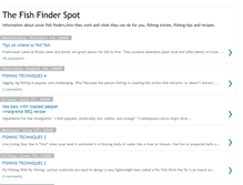 Tablet Screenshot of fishfinderspot.blogspot.com