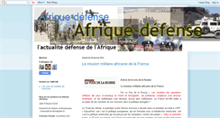 Desktop Screenshot of afrique-defense.blogspot.com