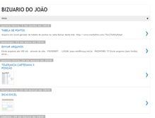 Tablet Screenshot of bizuariodojoao.blogspot.com