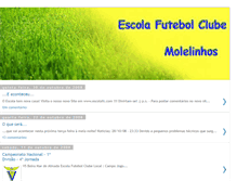 Tablet Screenshot of escolafutebolclube-molelinhos.blogspot.com