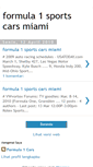 Mobile Screenshot of formula1sportscarsmiami.blogspot.com