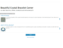 Tablet Screenshot of crystal-bracelet.blogspot.com