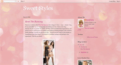 Desktop Screenshot of mysweetstyles.blogspot.com