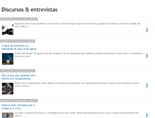 Tablet Screenshot of discursoseentrevistas.blogspot.com