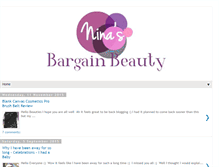 Tablet Screenshot of ninasbargainbeauty.blogspot.com