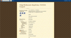 Desktop Screenshot of origoalapitvany.blogspot.com