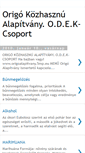 Mobile Screenshot of origoalapitvany.blogspot.com