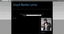 Desktop Screenshot of lloydbankslyrics.blogspot.com