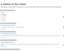 Tablet Screenshot of monkeyatthecricket.blogspot.com