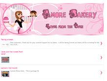 Tablet Screenshot of amore-bakery.blogspot.com