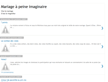 Tablet Screenshot of mariage-imaginaire.blogspot.com