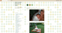 Desktop Screenshot of mynewbornsurvivaltips.blogspot.com