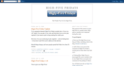 Desktop Screenshot of high-five-fridays.blogspot.com