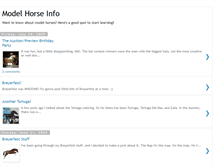 Tablet Screenshot of modelhorseinfo.blogspot.com