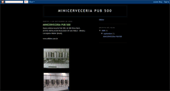 Desktop Screenshot of minicerveceriapub500.blogspot.com