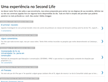 Tablet Screenshot of experienciasecondlife.blogspot.com