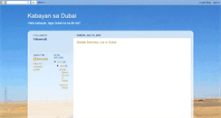 Desktop Screenshot of kabayansadubai.blogspot.com