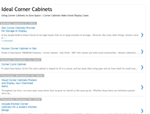 Tablet Screenshot of idealcornercabinets.blogspot.com