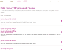 Tablet Screenshot of kids-nursery-poems.blogspot.com