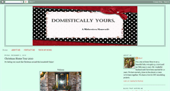 Desktop Screenshot of domestically-yours.blogspot.com