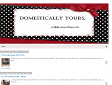 Tablet Screenshot of domestically-yours.blogspot.com