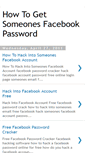 Mobile Screenshot of howtogetsomeonesfacebookpasswordfree.blogspot.com