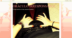 Desktop Screenshot of oraculoirresponsable.blogspot.com