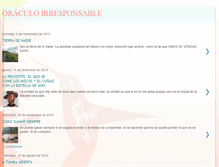 Tablet Screenshot of oraculoirresponsable.blogspot.com