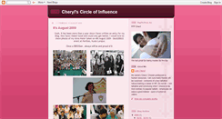 Desktop Screenshot of cheryl-circle-of-influence.blogspot.com