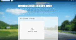 Desktop Screenshot of fundacioncrecerconamor.blogspot.com