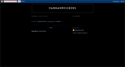 Desktop Screenshot of hannahrv.blogspot.com