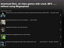 Tablet Screenshot of downloadwithoutmegaupload.blogspot.com