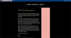 Desktop Screenshot of chadspaceyideas.blogspot.com