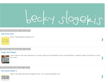 Tablet Screenshot of beckyslogeris.blogspot.com