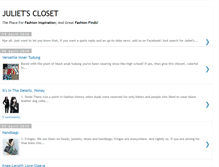 Tablet Screenshot of julietscloset.blogspot.com
