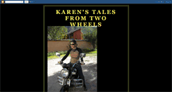 Desktop Screenshot of karenstalesfromtwowheels.blogspot.com