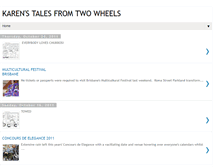 Tablet Screenshot of karenstalesfromtwowheels.blogspot.com