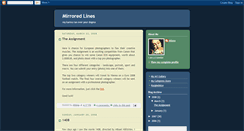 Desktop Screenshot of mirroredlines.blogspot.com