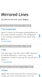 Mobile Screenshot of mirroredlines.blogspot.com