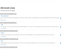 Tablet Screenshot of mirroredlines.blogspot.com