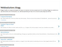 Tablet Screenshot of blogg-webbsolutions.blogspot.com