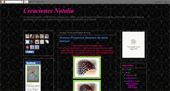 Desktop Screenshot of creacionesnataliacba.blogspot.com