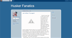 Desktop Screenshot of huskerfanatics.blogspot.com