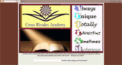 Desktop Screenshot of crossrhodesacademy.blogspot.com