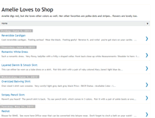 Tablet Screenshot of amelielovestoshop.blogspot.com